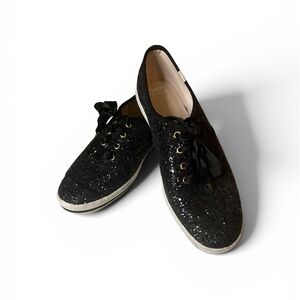 KATE SPADE Elegant Black Glitter Sneakers for Women